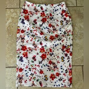 Express Multicolor Floral Pencil Skirt